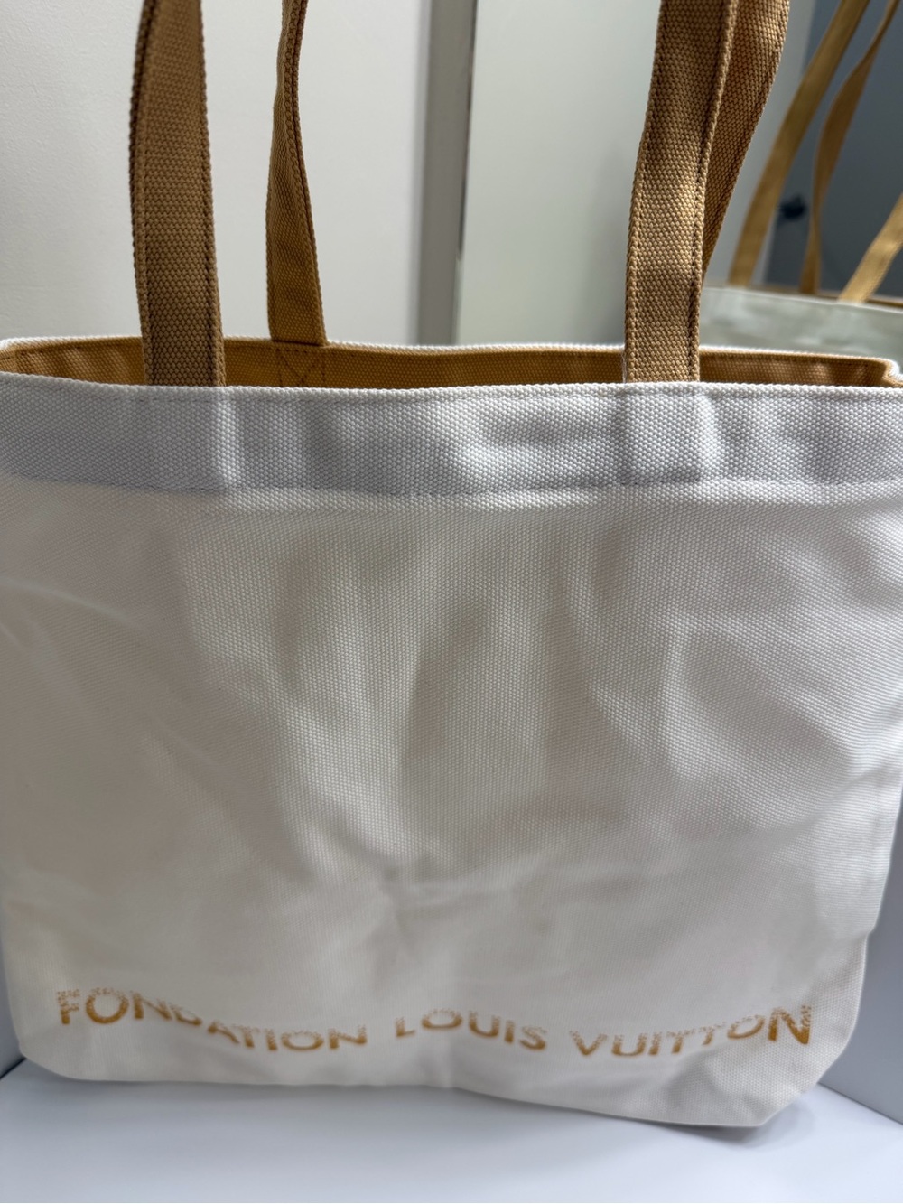 New In Package Louis Vuitton Canvas Foundation Tote Exclusive from Museum